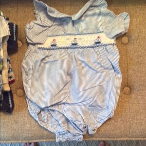Blue Striped Kids One Piece Bodysuit